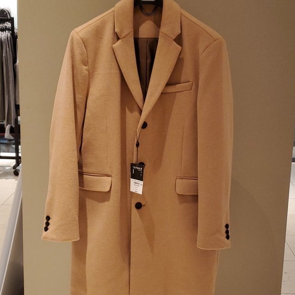 SOLD! Topman NWT Scott Wool-Blend Overcoat - Picture 5 of 12
